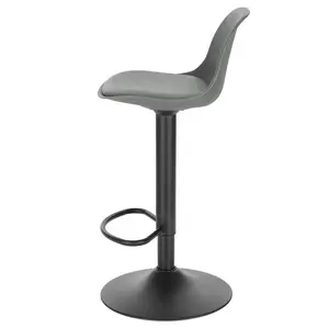 Height-adjustable bar stool set Rikard (Set of 2) Grey