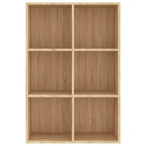 Gardinier Book Cabinet 66 x 30 x 98 cm Engineered Wood Sonoma Oak