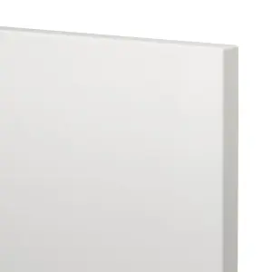 GoodHome Alisma High gloss white slab High gloss white Larder/fridge Cabinet door (W)300mm (H)1287mm (T)18mm