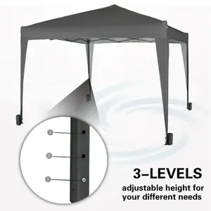 MCC Direct Gazebo 3x3 Pop up Grey