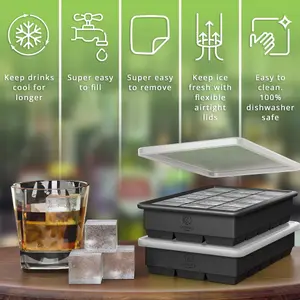 Oliver's Kitchen - Large Stackable Cube Ice Tray Set