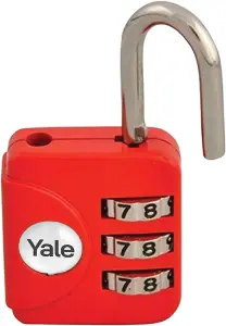 Yale - Combination Padlock in Red - YP1/28/121/1R