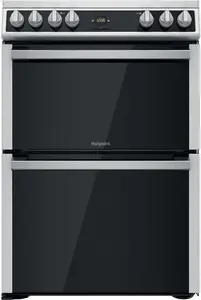 Hotpoint HDT67V9H2CX 60cm Double Oven Electric Cooker - Stainless Steel