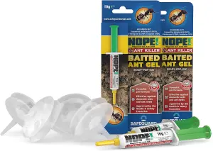 NOPE Refillable Bait Station x 4 Pack and Syringe x 2 Pack