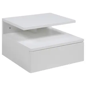 Cliffsage Manufactured Wood Bedside Table White