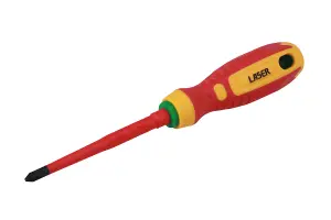 Laser Tools 8448 VDE 1000V Insulated Phillips Screwdriver PH2 x 100mm