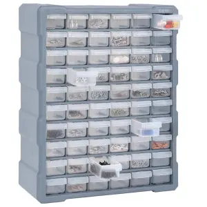 Berkfield Multi-drawer Organiser with 60 Drawers 38x16x47.5 cm