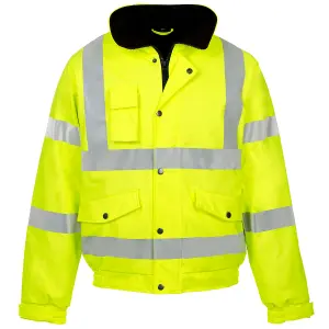 Hi-Vis Storm-Flex Bomber Jacket Yellow - Large