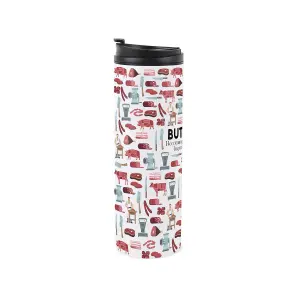 Butcher Travel Mug - Novelty Trades Gift Stainless Steel Vacuum-Sealed Double-Walled Hot/Cold Drinks Travel Flask