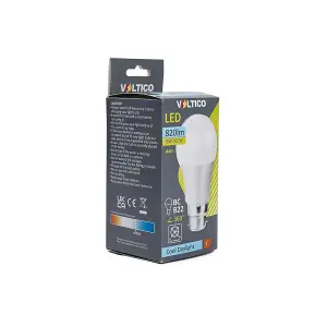 Bulb LED Glass B22 Daylight 2Pack