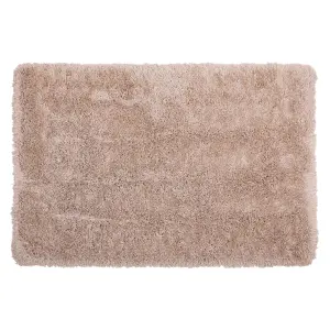 Shaggy Area Rug 140 x 200 cm Beige CIDE