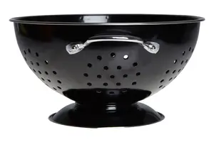 Maison by Premier Black Enamel Colander