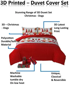 Christmas Magical Gnome a mythological creature DUVET SET 3D Print Polycotton Bedding Set