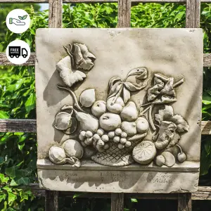 Stone Cast Fruit design Wall Plaque