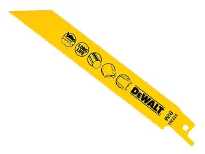 5x Dewalt DT2361-QZ Bi-Metal Reciprocating Blade for Metal 152mm x 14 TPI