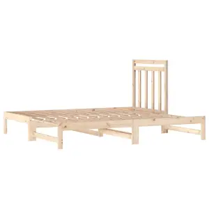 Berkfield Pull-out Day Bed 2x(90x200) cm Solid Wood Pine