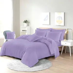 Easy Care Poly-cotton Plain Dyed Duvet Cover Set