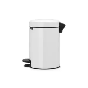 Brabantia NewIcon 3 Litre Soft Closing Pedal Bin White