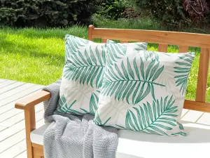 Set of 2 Outdoor Cushions POGGIO Green