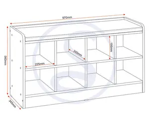 Portland Shoe Bench in White with Steel Grey Fabric Bench Seating