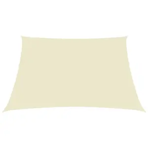 Berkfield Sunshade Sail Oxford Fabric Rectangular 2x3 m Cream