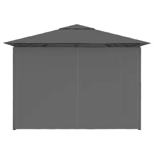 Berkfield Garden Marquee with Curtains 4x3 m Anthracite