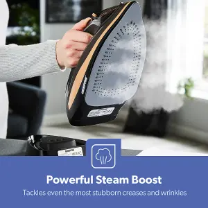 Geepas 2 in 1 Cordless Steam Iron Temperature Control 2400W