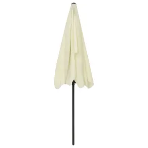 Berkfield Beach Umbrella Sand Yellow 200x125 cm