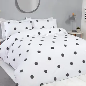 Smart Living Luxury Hotel Quality Tufted Circles Duvet Cover with Pillowcases