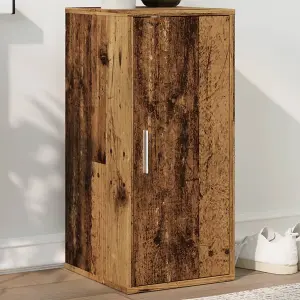 Berkfield Shoe Cabinet Old Wood 32x35x70 cm Engineered Wood