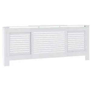 MDF Radiator Cover White 205 cm