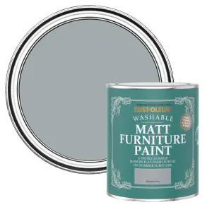 Rust-Oleum Mineral Grey Matt Multi-room Furniture paint, 750ml