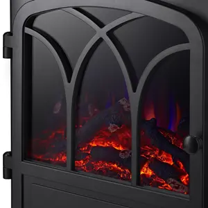 Focal Point Cardivik Black Electric Stove (H)558mm (W)448mm