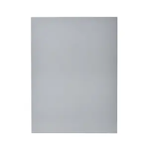 GoodHome Alisma High gloss grey Slab Tall appliance Cabinet door (W)600mm (H)806mm (T)18mm