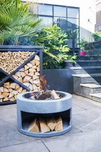 Fire Pit / Fire bowl/ Outdoor heating & Rectangle Console Cement H52Cm W64Cm