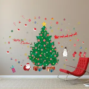 Christmas Decorations Set Wall Stickers Wall Art, DIY Art, Home Decorations, Dec