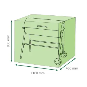 Home Garden Water Resistant Outdoor Trolley BBQ Barbeque Green Cover Protector