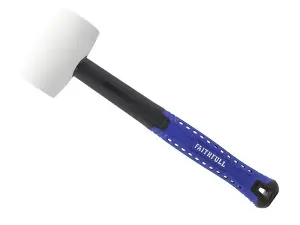 Faithfull White Fibreglass Rubber Mallet Hammer 16oz FAIRMWF16