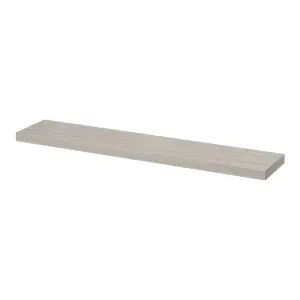 GoodHome Cusko Oak effect Rectangular Floating shelf (L)118cm x (D)23.5cm