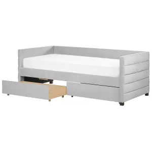 Velvet EU Single Daybed Light Grey MARRAY