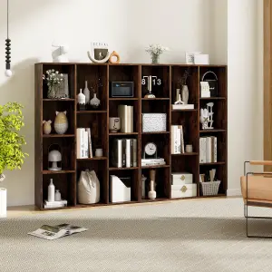 Costway 11-Cube Bookcase Modern Geometric Bookshelf Book Storage Organizer