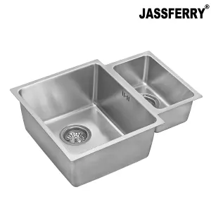 JASSFERRY Kitchen Sink Undermount Stainless Steel 1.5 Tight Radius Bowl, 580 X 440 mm