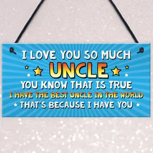 Uncle Gift Hanging Plaque Cute Gifts For Uncle From Niece Nephew Quirky Uncle Gifts For Him