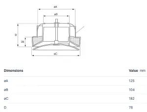 Systemair 125mm Ventilex DVLI 125 Air Supply Valve