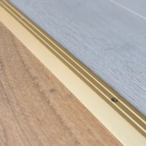 Anodised aluminium door floor bar edge trim threshold ramp 900 x 40mm  A11 gold