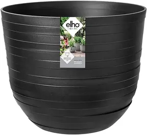 elho Onyx Black Fuente Rings Round Planter 38cm (Dia)