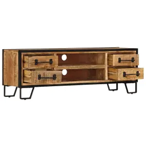 Berkfield TV Cabinet with Drawers 120x30x40 cm Solid Mango Wood