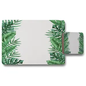 Half Botanical Border (Placemat & Coaster Set) / Default Title