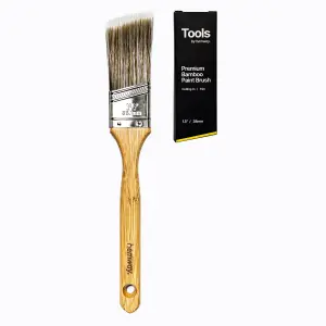 Premium 1.5 Inch Bamboo Paint Brush For Indoor Outdoor Emulsion Paint & Varnish