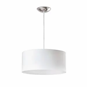 Luminosa Seven 2 Light  Small Round Ceiling Pendant White, E27